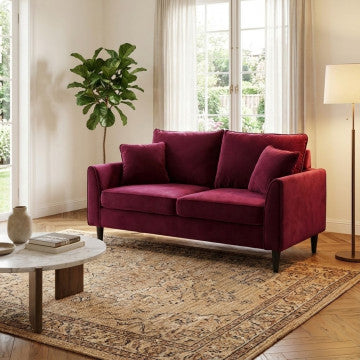 Divano 2 posti in velluto, 152 x 81 x 89 cm, 34 kg