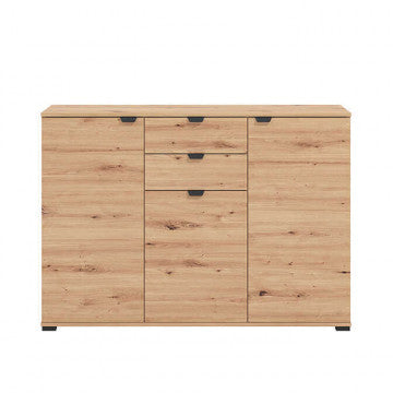 Mobile in truciolare bilaminato rovere chiaro 135x40x95 cm