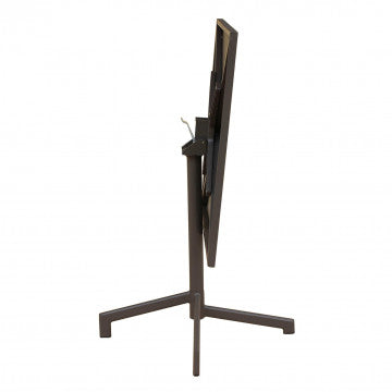 Tavolo quadrato 70x70 cm in acciaio con struttura tubi verniciata