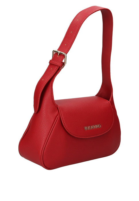 Borsa A Spalla Daphne In Ecopelle Con Chiusura A Patta E Cerniera Valentino Bags 27x17x9 Cm