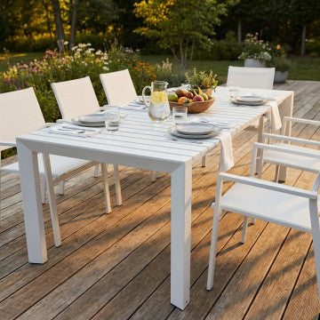 Tavolo allungabile struttura alluminio verniciato 180/235x90x75 cm