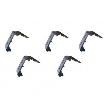 Kit 5 staffe in alluminio per pergola bioclimatica 10x10x5 cm