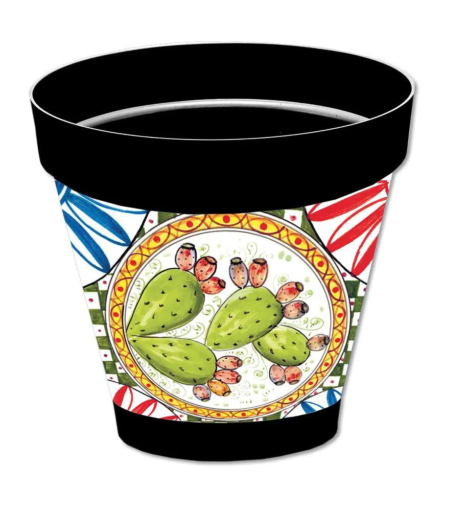 Vaso Sicilia antracite D.18 diversi decori Vasi e fioriere Hobby Shop Solution Naxos  