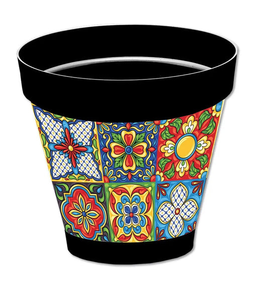 Vaso Sicilia antracite D.22 diversi decori Vasi e fioriere Hobby Shop Solution Corfù  