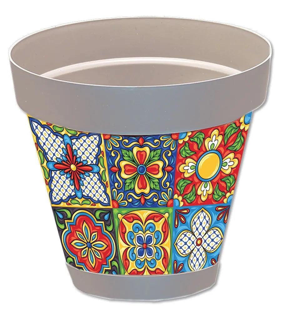 Vaso Sicilia grigio D.18 diversi decori Vasi e fioriere Hobby Shop Solution Corfù  