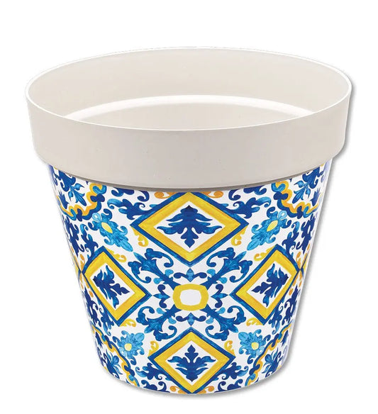 Vaso Sicilia grigio D.26 Maioliche Vasi e fioriere Hobby Shop Solution   