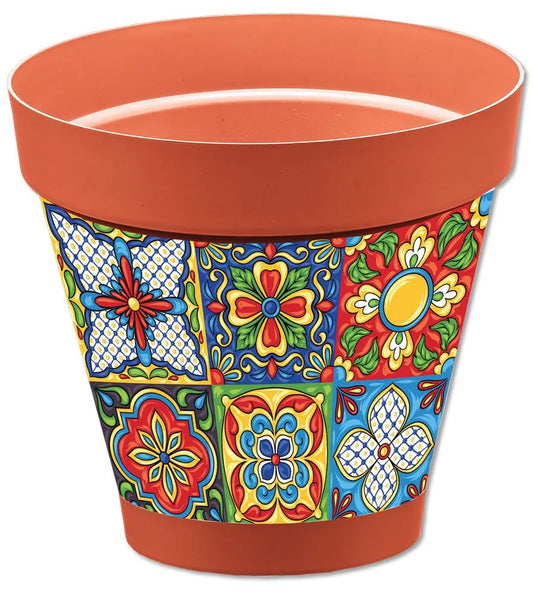 Vaso Sicilia terracotta D.22 diversi decori Vasi e fioriere Hobby Shop Solution Corfù  