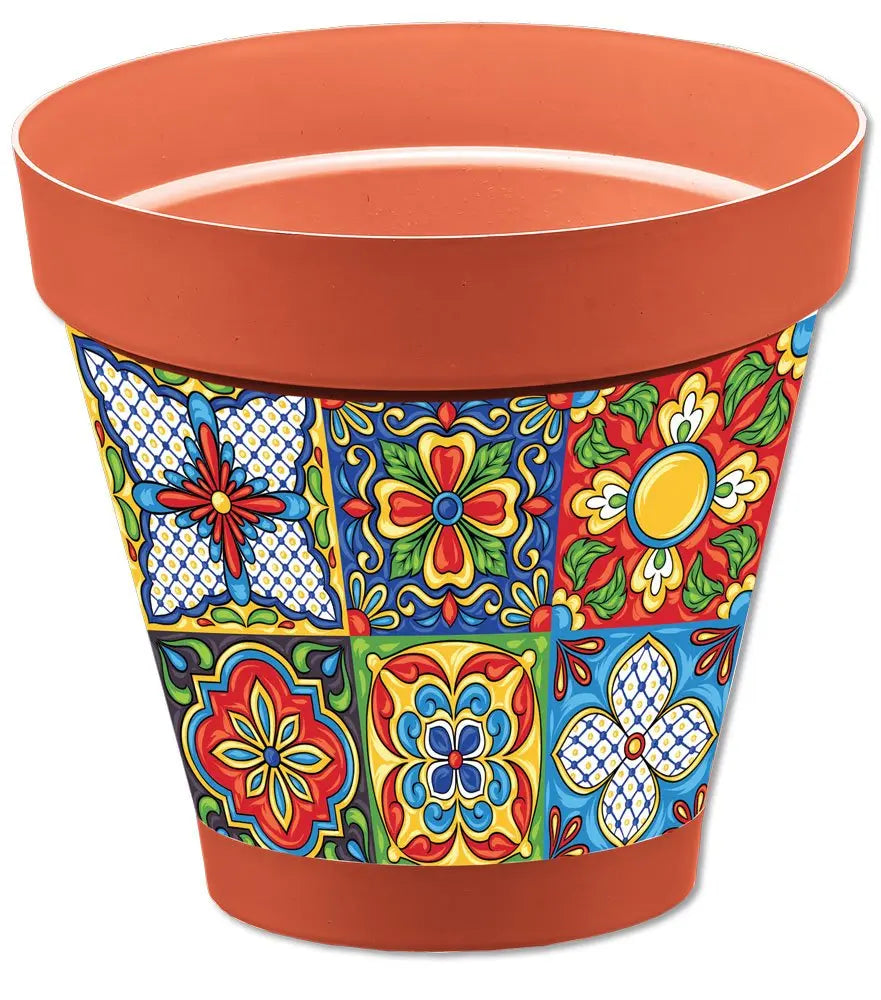 Vaso Sicilia terracotta D.26 diversi decori Vasi e fioriere Hobby Shop Solution Corfù  