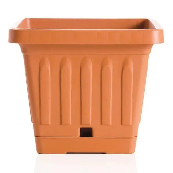 Vaso terra quadrato diverse misure Fioriere BAMA   