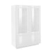 Vetrina Bloom - Dimensioni 100,1 x 41,4 x 146 cm - Colore Bianco Laccato Vetrine Italy Web forniture   