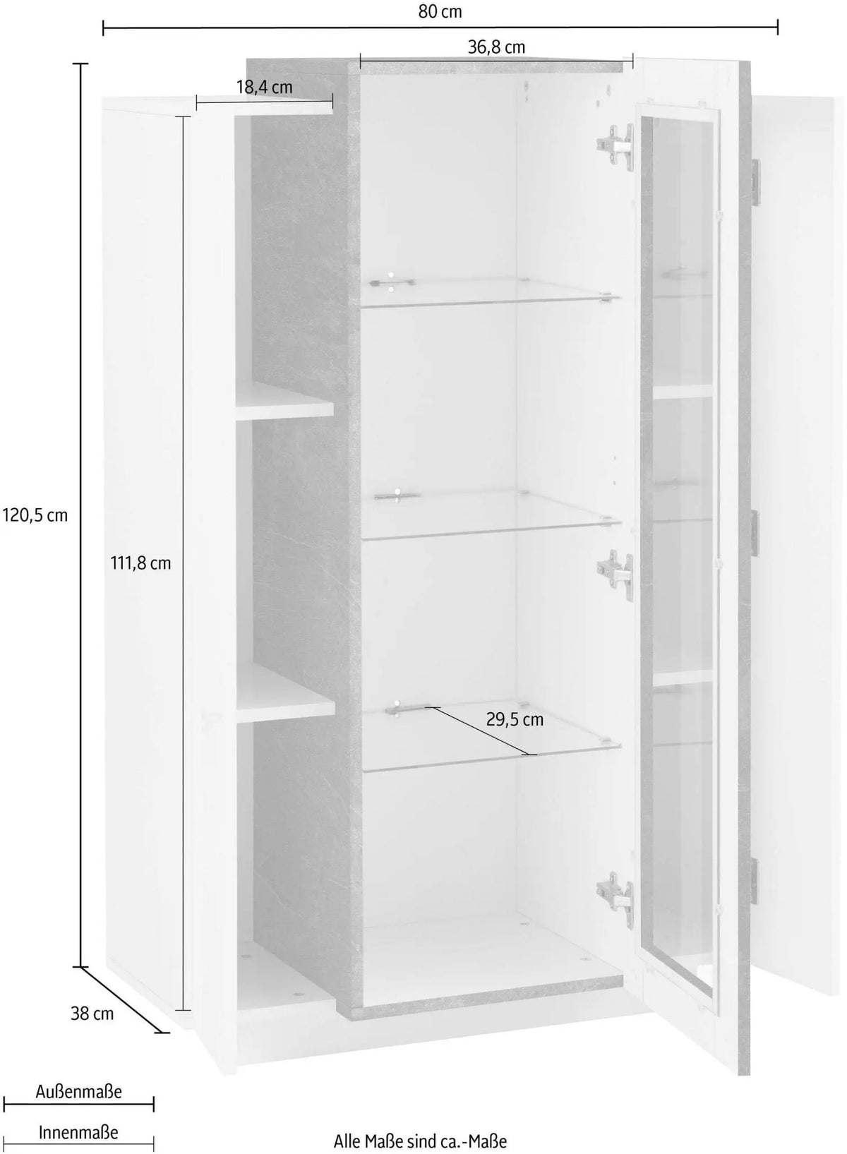 Moderna vetrina CORO bianco lucido - recensione Vetrine Italy Web forniture   