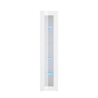 Vetrina Moderna Bianca 1 Anta Battente Maruska Bianco Lucido Vetrine Italy Web forniture   