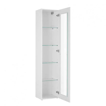 Vetrina Moderna Bianca 1 Anta Battente Maruska Bianco Lucido Vetrine Italy Web forniture   