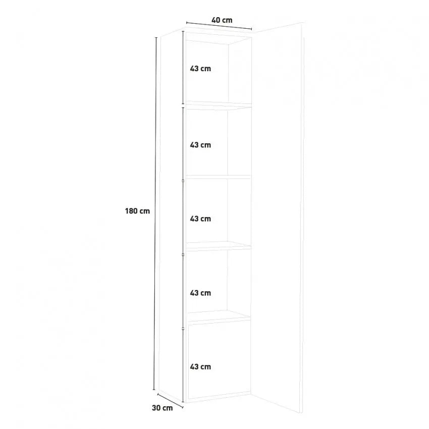 Vetrina Moderna Bianca 1 Anta Battente Maruska Bianco Lucido Vetrine Italy Web forniture   