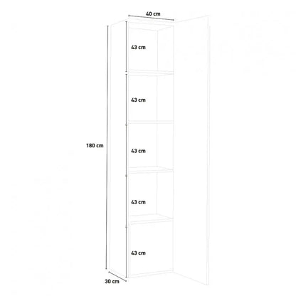 Vetrina Moderna Bianca 1 Anta Battente Maruska Bianco Lucido Vetrine Italy Web forniture   