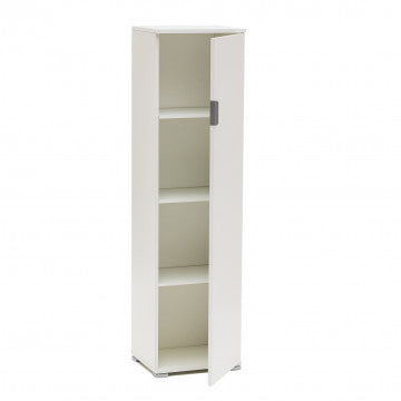 Portascope in truciolare bilaminato bianco, 40x33x151 cm