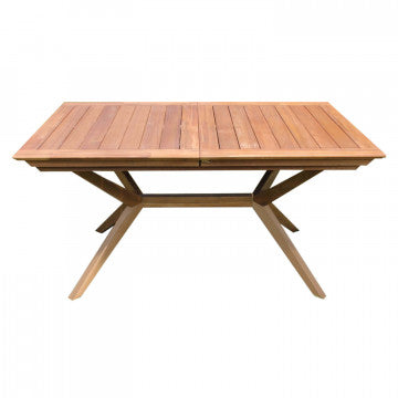Tavolo legno acacia massiccio 180/240x90 cm spessore 25 mm