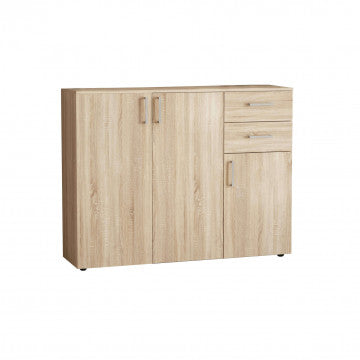 Mobile Quercia Chiaro 106x36x83 cm in truciolare bilaminato