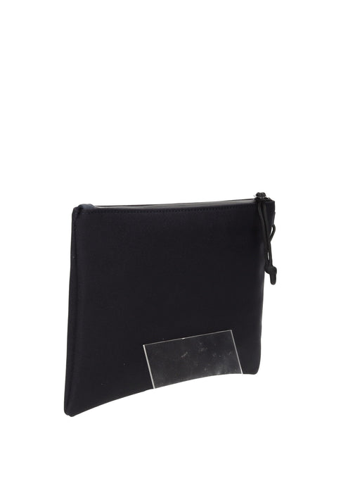 Pochette Everyday In Tessuto Con Chiusura A Zip E Tira Zip 23x16x2 Cm SUN68 Y36111