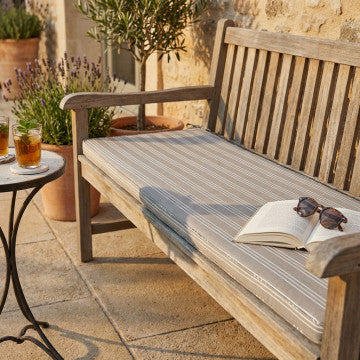 Cuscino rettangolare sfoderabile idrorepellente in poliestere 150x45x4 cm