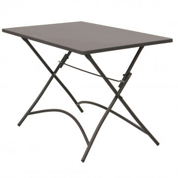 Tavolo pieghevole 110x70 cm acciaio elettroforesato trattamento antiruggine