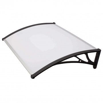 Pensilina in policarbonato opaco 80x100 cm con braccetti ABS