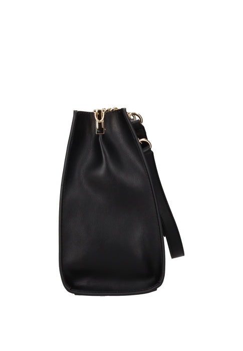 Valentino Bags Borsa A Spalla Hira In Ecopelle Con Chiusura Doppia Cerniera Calamita Tracolla 32x25x14 Cm