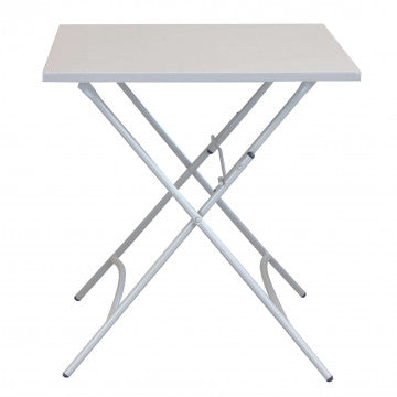 Tavolo pieghevole quadrato 70x70 cm, acciaio trattato antiruggine