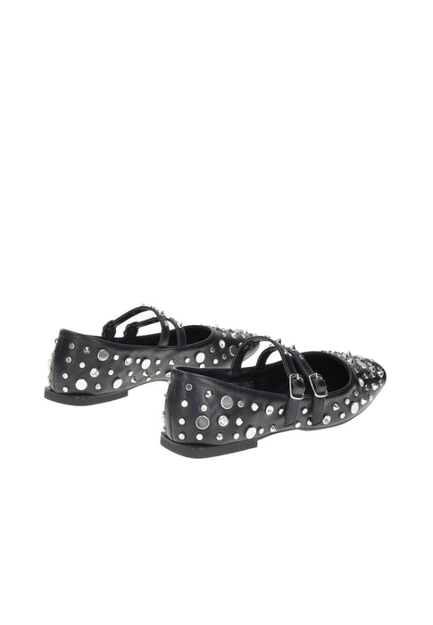 Ballerina EXE Bella In Ecopelle Ultra Flex Chiusura Con Doppie Fibbie Tacco 1 Cm Comfort E Stile