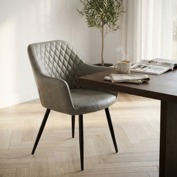 Poltrona struttura metallo seduta schienale ecopelle 56x60x87cm