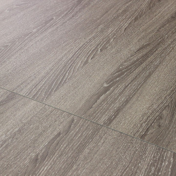 Tavolo allungabile piano melamina grigio cemento struttura metallo bianca