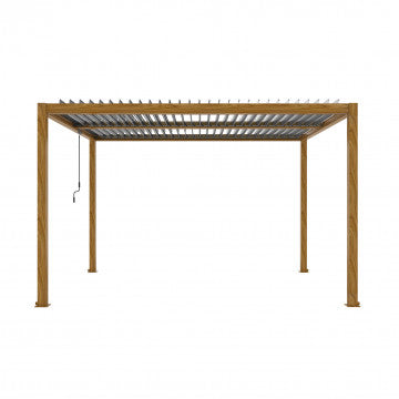 Pergola bioclimatica 400x300x250 cm alluminio lamelle orientabili