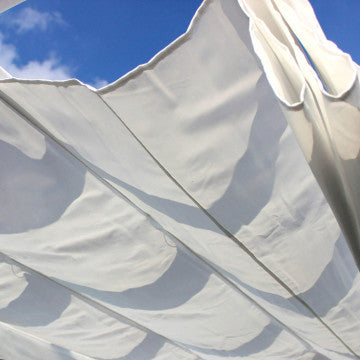 Gazebo 4x4 metri struttura alluminio tetto poliestere 230 cm altezza