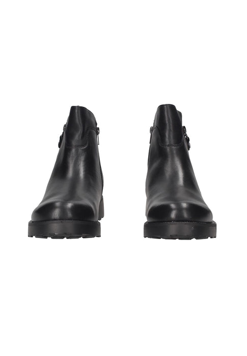 Boot Cult Zeppelin Uomo In Pelle Con Doppia Cerniera Sottopiede Imbottito Suola In Gomma E Tacco Di 4 Cm