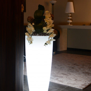 Vaso luminoso hydra 70 h con led multicolor e batteria solare