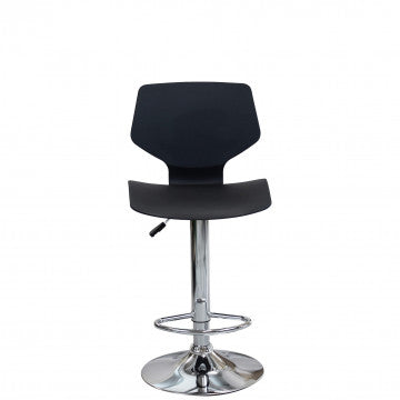 Sgabello regolabile in metallo e plastica, altezza 58-78 cm