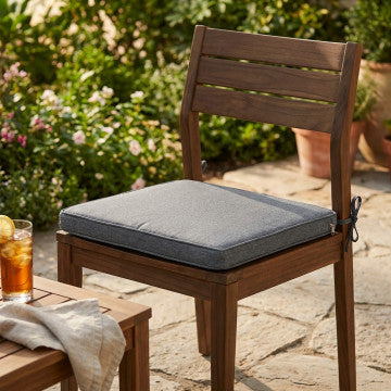 Cuscino seduta sfoderabile in poliestere idrorepellente 45x50x4 cm