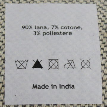 Tappeto in lana e cotone avorio 120x180 cm con decorazioni