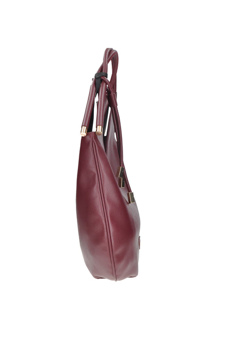 Amber Borsa A Spalla In Ecopelle Con Chiusura A Calamita Elegante Dimensioni 37x21x11 Cm