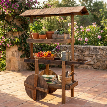 Mobile in legno riciclato 140x60x200 cm colore marrone 45 kg