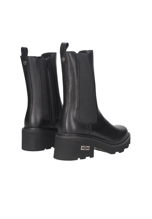 Beatles Grace 3545 Scarpe In Pelle Con Doppio Elastico E Cerniera Sottopiede Imbottito Suola Gomma Tacco 6 cm