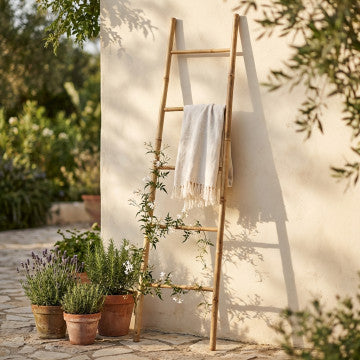 Scala in bamboo con palo diametro 3 mm, dimensioni 40-50 x 180 cm