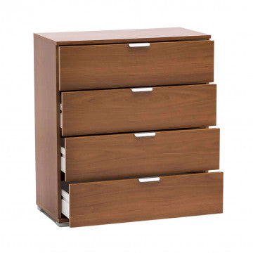 Mobiletto 4 cassetti in truciolare bilaminato, 75x38x85 cm