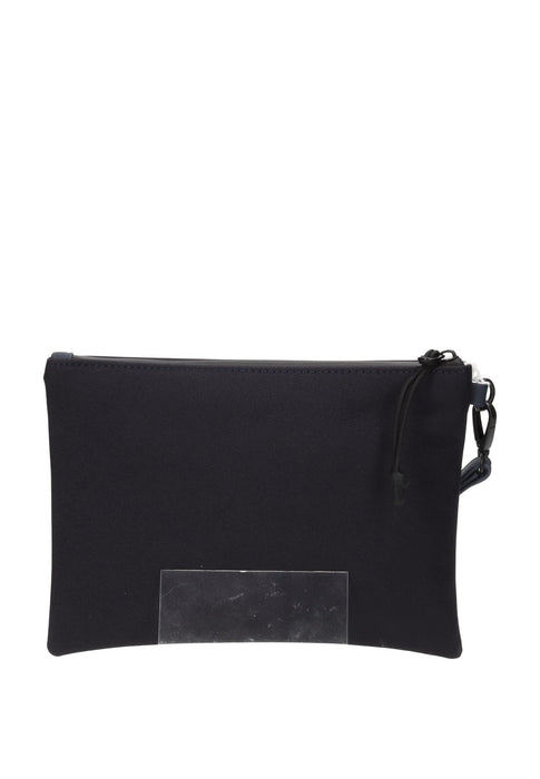 Pochette Everyday In Tessuto Con Chiusura A Zip E Tira Zip 23x16x2 Cm SUN68 Y36111