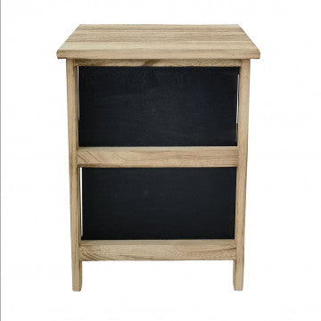 Mobiletto in legno con 2 cassetti - 34x25x43,5 cm