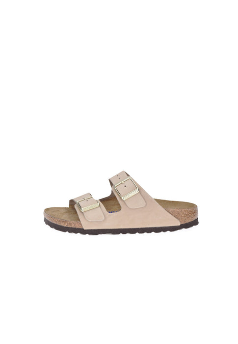 1019016 Sandalo Birkenstock Arizona In Pelle Plantare Anatomico Soft Sughero E Lattice Suola EVA Cinturini Regolabili