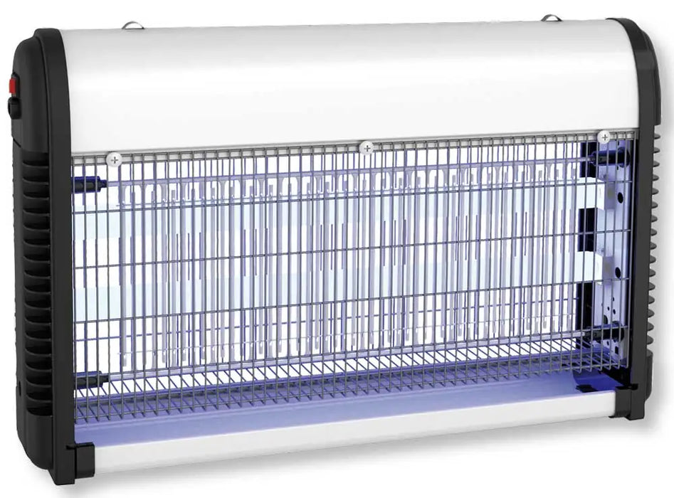 Zanzariera Elettrica ZanzaLed con Lampade LED UVA 2x15W – Struttura Protetta in Alluminio e ABS