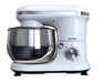 Impastatrice planetaria Zephir 1000W in acciaio bianco con ciotola in acciaio inox, controllo rotativo e design moderno per cucina professionale