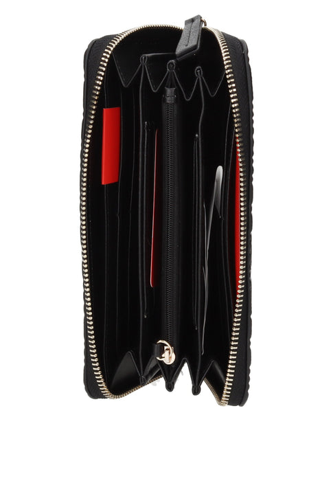 Portafoglio Pansy Valentino Bags In Ecopelle Con Chiusura A Zip E Logo Frontale 19x10x3 Cm