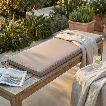 Cuscino sfoderabile idrorepellente poliestere 150x45 cm spessore 4